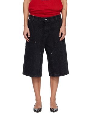 Carhartt Snake Nixon Double Knee Denim Shorts - Black