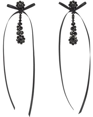 Simone Rocha Victorian Drip Bow Earrings - Multicolour