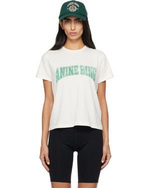 Anine Bing Off- Shelley T-Shirt - White