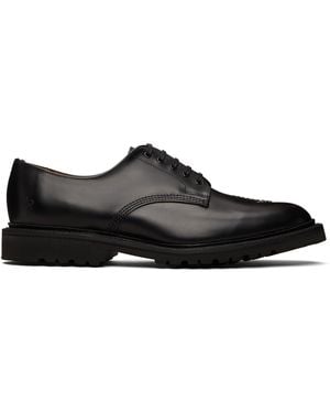 Comme des Garçons Sanders Edition Glossy Leather Derbys - Black
