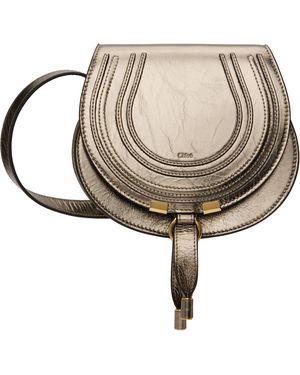 Chloé Small Marcie Saddle Bag - Natural