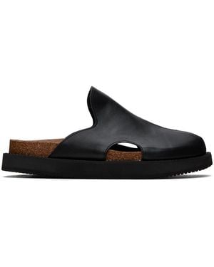 Y's Yohji Yamamoto Paneled Sandals - Black