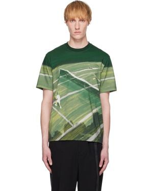 Lacoste グリーン グラフィック クラシックフィット Tシャツ