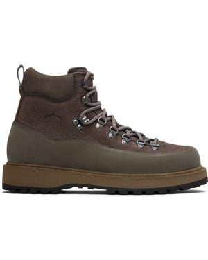 Diemme Taupe Roccia Vet Gomma Boots - Black