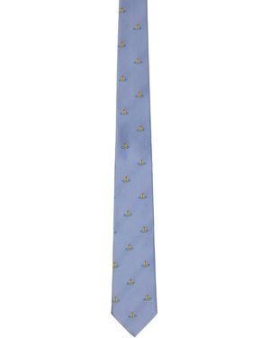 Vivienne Westwood Mini Orb Tie - Blue