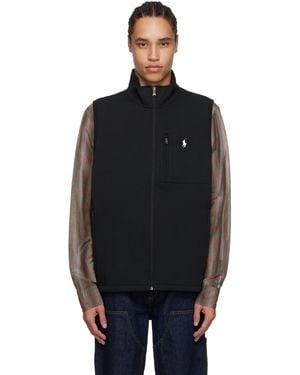 Polo Ralph Lauren Double-Knit Mock Neck Vest - Black