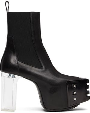 Rick Owens Concordians Grilled Kiss 45 Chelsea Boots - Black