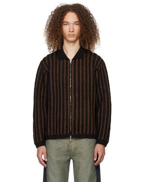 Eckhaus Latta Blouson réversible duo brun - Noir