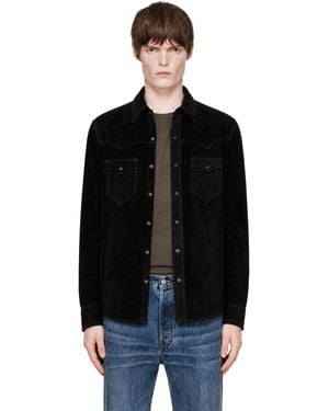 RRL Suede Western Jacket - Black
