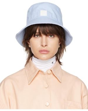 Raf Simons Blue Patch Bucket Hat - Natural