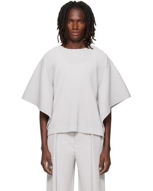 Homme Plissé Issey Miyake Motion Blur Top - White