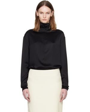 TOTEME Slouch-Neck Blouse - Black
