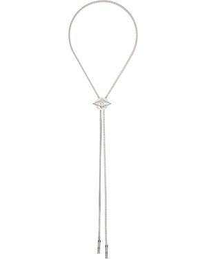 Toga Metal Loop Tie Necklace - Black