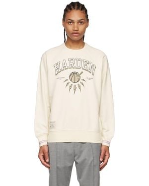 Neil Barrett James Hardenエディション オフホワイト スウェットシャツ - ブラック