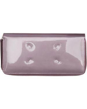 Maison Margiela Four Stitches Zip-Around Wallet - Purple