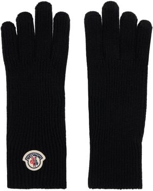 Moncler Wool Gloves - Black