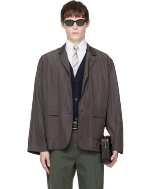 Thom Browne Packable Flap Pocket Blazer - Grey