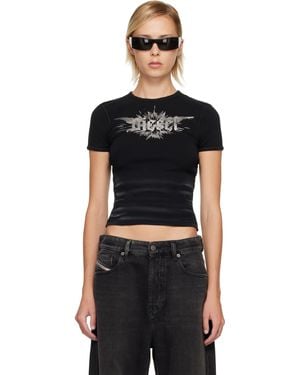 DIESEL T-Ele-Long-P2 T-Shirt - Black
