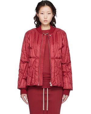 Rick Owens Moncler + Geocamo Flight Down Jacket - Red
