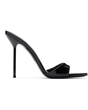Paris Texas Lidia Mule 105 Heeled Sandals - Black