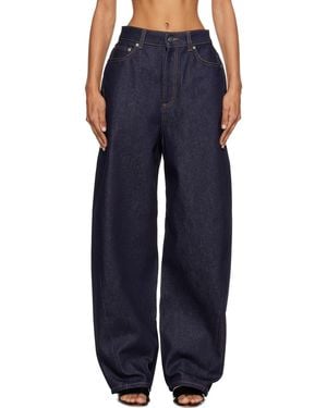 Givenchy Jean Bleu Marine À Coupe Cocon