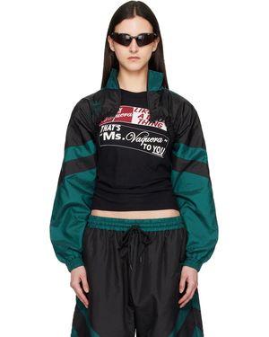 VAQUERA Cropped Windbreaker Jacket - Black