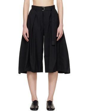 Sacai Suiting Shorts - Black