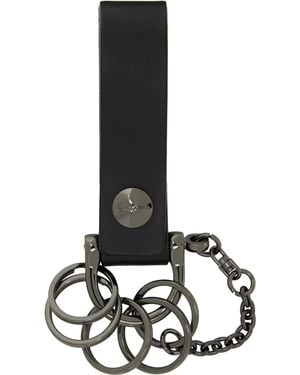 Yohji Yamamoto Gunmetal Key Ring Keychain - Black