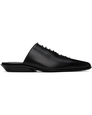 Ann Demeulemeester River Lace-Up Mules - Black