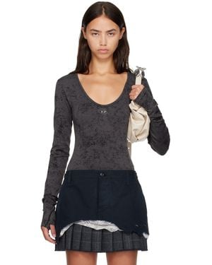 DIESEL Open Back Bodysuit - Black