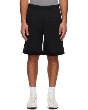 Aape By A Bathing Ape Reversible Moonface Logo Sweat Shorts - Black