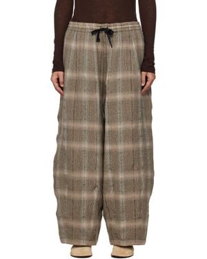 Needles Khaki H.D.P. Lounge Trousers - Multicolour