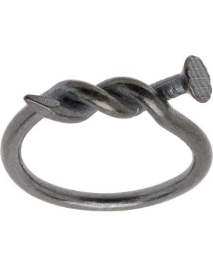 Guidi Nail Twisted G-An38 Ring - Gray