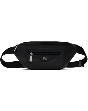 BOSS Sac-Ceinture Noir En Cuir Synthétique Grainé