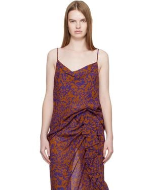 Dries Van Noten Pattern Camisole - Red