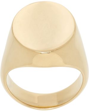 Maison Margiela Chevaliere Signet Ring - Metallic