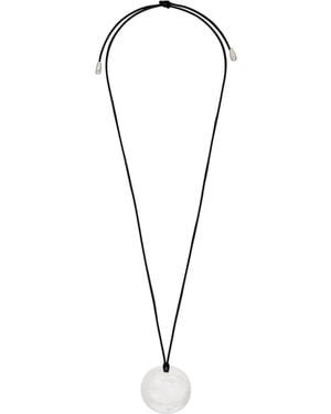 Sophie Buhai Medium Full Moon Pendant Necklace - Metallic