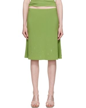 Sandy Liang Emolga Midi Skirt - Green
