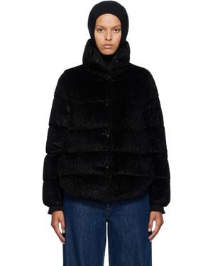 Moncler Cochevisse Corduroy Short Down Jacket - Black