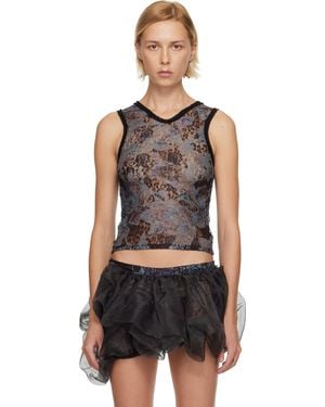 Collina Strada Lace Dachi Tank Top - Black
