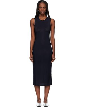 Jil Sander Jersey Slip Midi Dress - Black