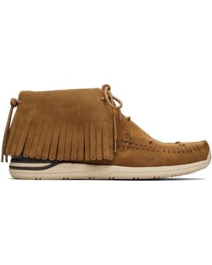 Visvim Tan Fbt Folk Trainers - Black