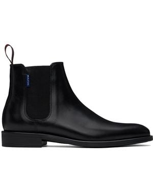 Paul Smith Black Leather Cedric Boots