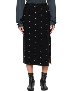 Rier Walker Midi Skirt - Black