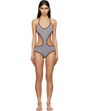 Miu Miu Technical Knit Swimsuit - Black