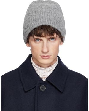 Dries Van Noten Alpaca Blend Beanie - Blue