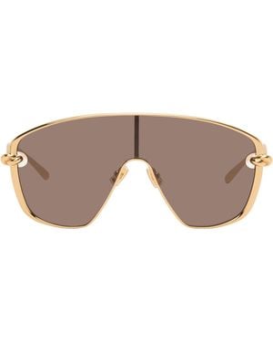 Bottega Veneta Knot Shield Sunglasses - Gray