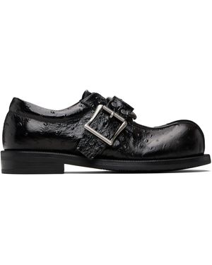 Martine Rose O-Ring Bulb Toe Loafers - Black