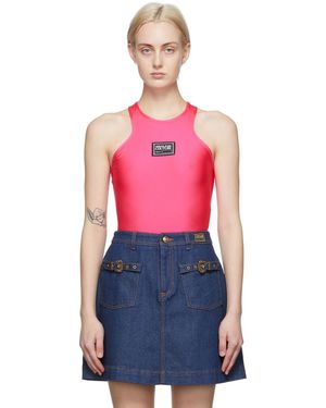 Versace Jeans Couture ロゴ ボディスーツ - ピンク