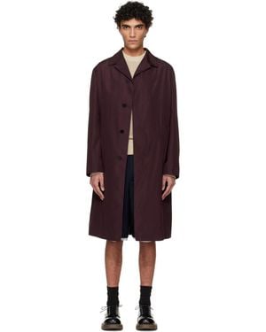 Jil Sander Burgundy Sport Coat - Black
